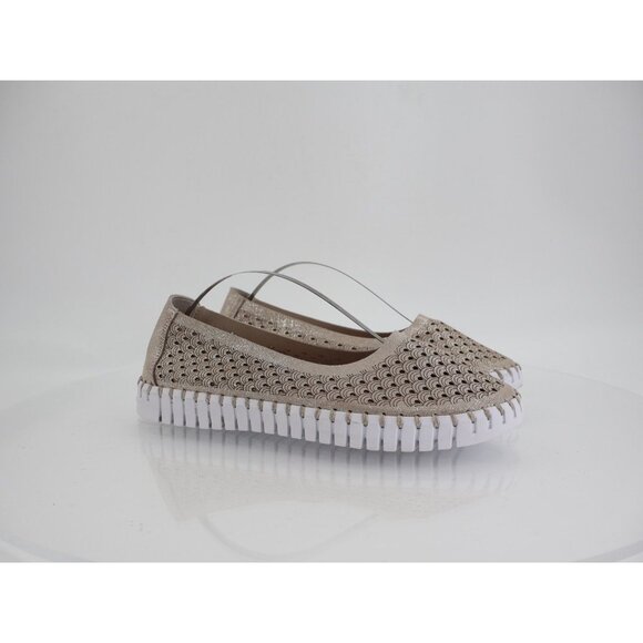 Ilse Jacobsen Women Tulip Bit Platform Slip On Shoe Size 40 10 Tan Metallic - Picture 2 of 12